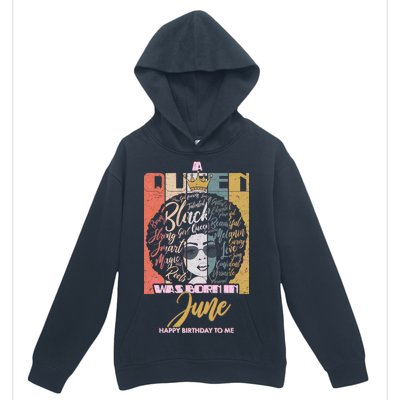 A Queen Was Born In June Urban Pullover Hoodie