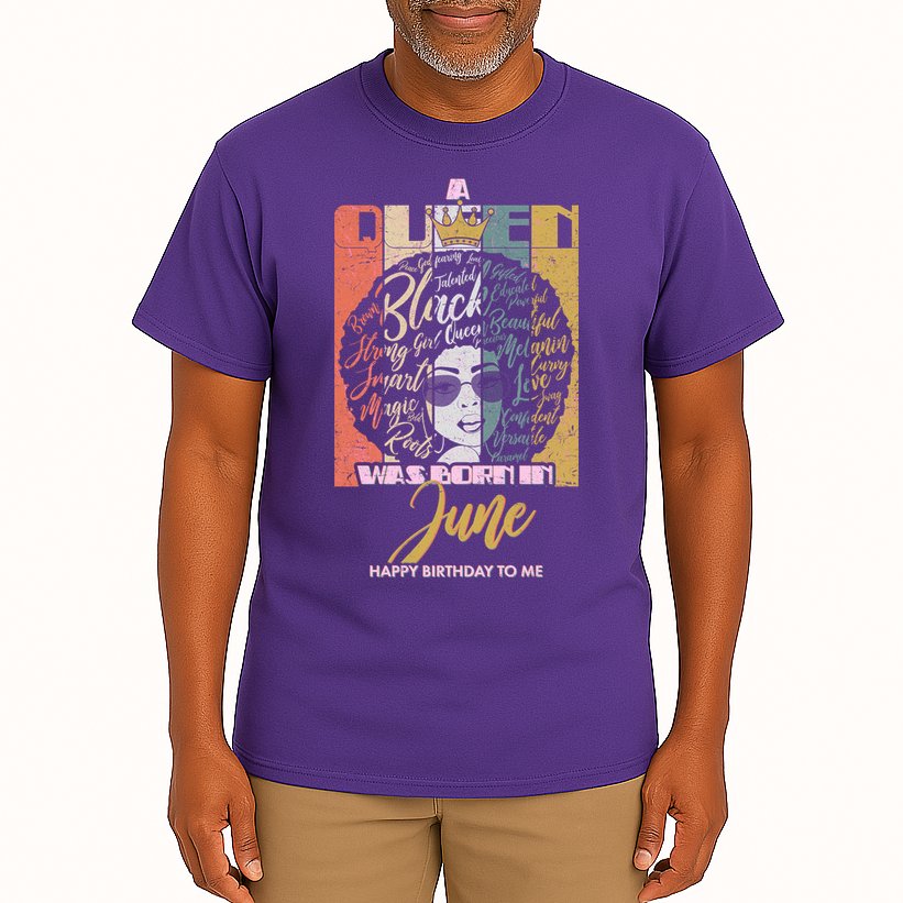 A Queen Was Born In June Tall T-Shirt
