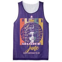 A Queen Was Born In June Mesh Reversible Basketball Jersey Tank