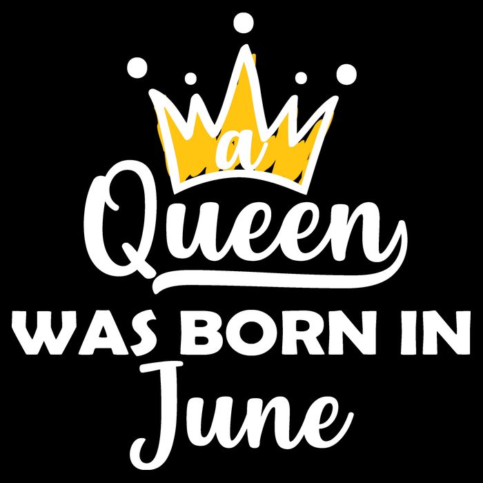 A Queen Was Born In June Birthday Apron