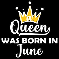 A Queen Was Born In June Birthday Drawstring Bag