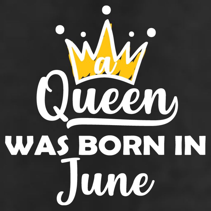 A Queen Was Born In June Birthday Golf Towel
