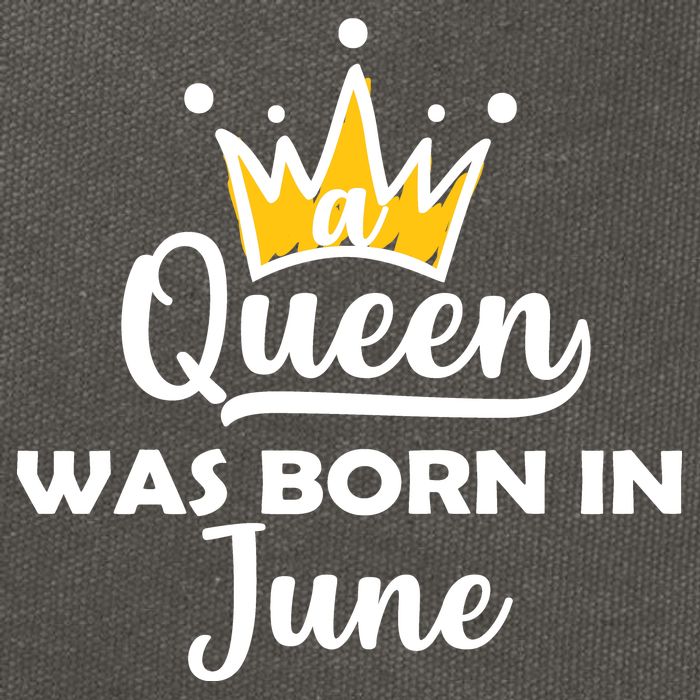 A Queen Was Born In June Birthday Cotton Canvas Backpack