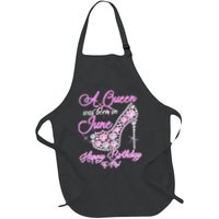 A Queen Was Born in June Fancy Birthday Apron