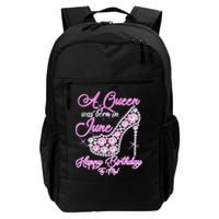 A Queen Was Born in June Fancy Birthday Backpack