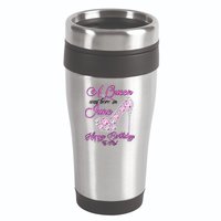 A Queen Was Born in June Fancy Birthday 16oz Travel Tumbler