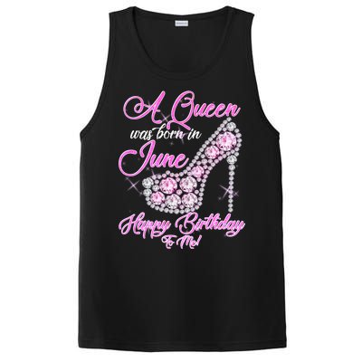 A Queen Was Born in June Fancy Birthday PosiCharge Competitor Tank