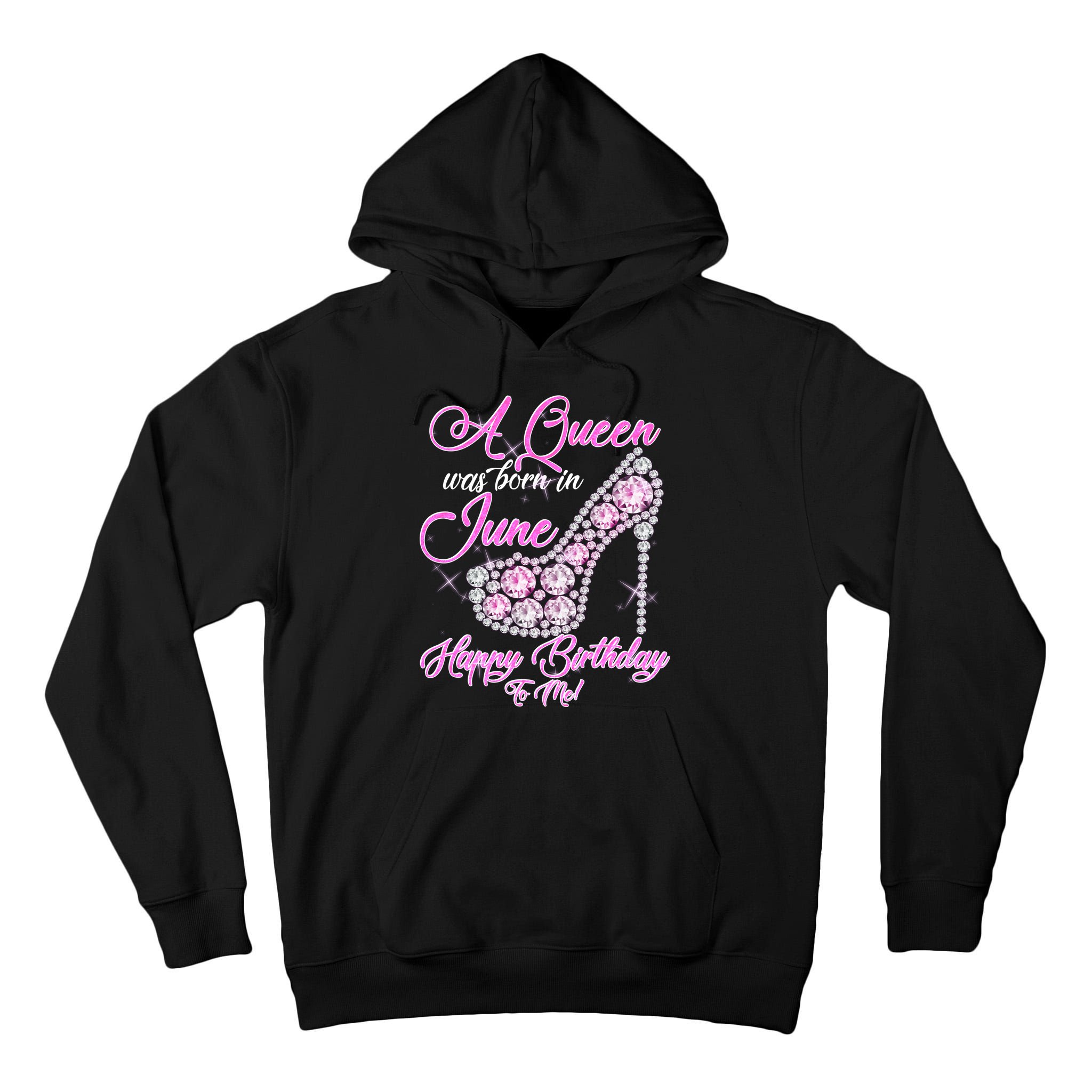 A Queen Was Born in June Fancy Birthday Tall Hoodie