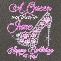 A Queen Was Born in June Fancy Birthday Cotton Canvas Backpack