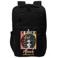 A Queen was Born in March Impact Tech Backpack