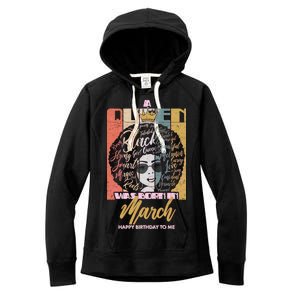 A Queen was Born in March Women's Fleece Hoodie