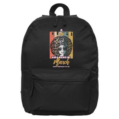 A Queen was Born in March 16 in Basic Backpack