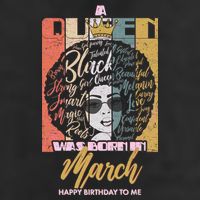 A Queen was Born in March Golf Towel