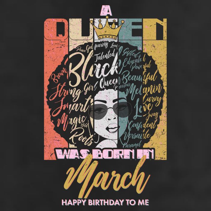 A Queen was Born in March Golf Towel
