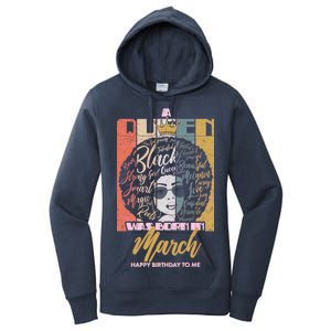 A Queen was Born in March Women's Pullover Hoodie