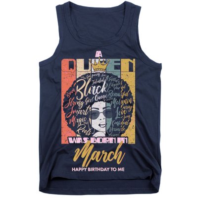 A Queen was Born in March Tank Top