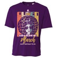 A Queen was Born in March Cooling Performance Crew T-Shirt