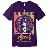 A Queen was Born in March Premium T-Shirt