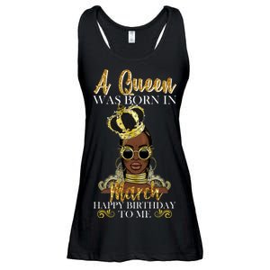 A Queen Was Born In March Happy Birthday Ladies Essential Flowy Tank