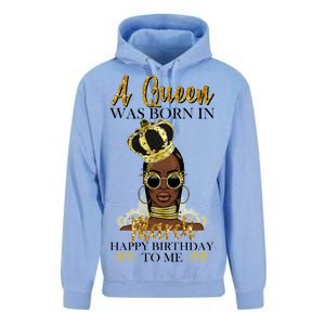 A Queen Was Born In March Happy Birthday Unisex Surf Hoodie