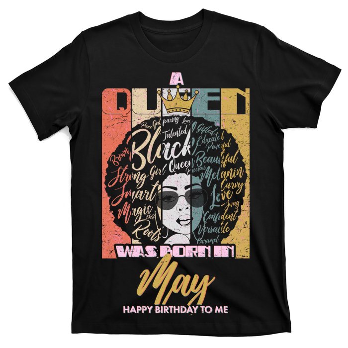 A Queen Was Born In May T-Shirt