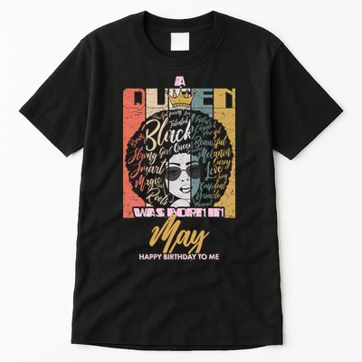 A Queen Was Born In May Tall T-Shirt