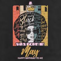 A Queen Was Born In May Adult Drive Performance Visor