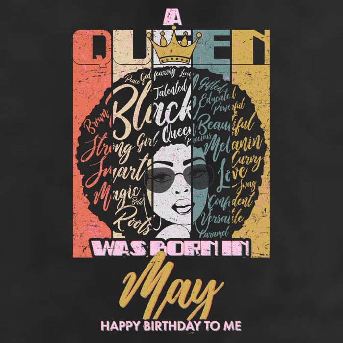 A Queen Was Born In May Adult Drive Performance Visor