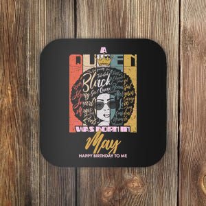 A Queen Was Born In May Coaster