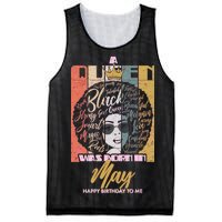 A Queen Was Born In May Mesh Reversible Basketball Jersey Tank