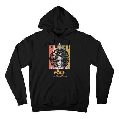 A Queen Was Born In May Tall Hoodie