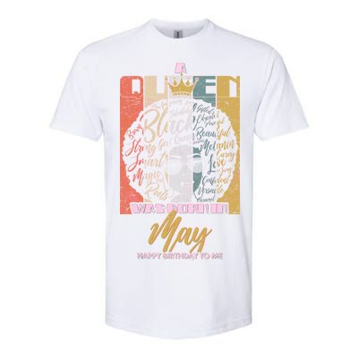 A Queen Was Born In May Softstyle® CVC T-Shirt