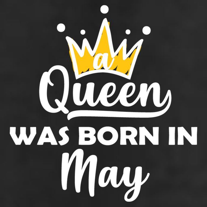A Queen Was Born In May Birthday Adult Drive Performance Visor