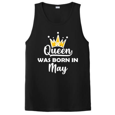 A Queen Was Born In May Birthday PosiCharge Competitor Tank