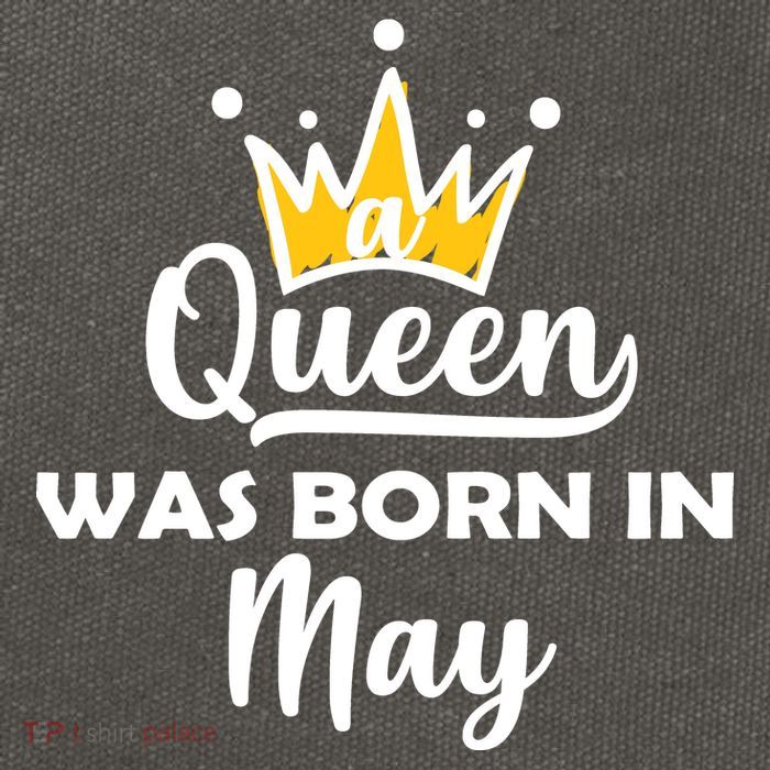 A Queen Was Born In May Birthday Cotton Canvas Backpack