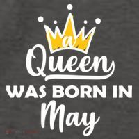 A Queen Was Born In May Birthday Vector Backpack