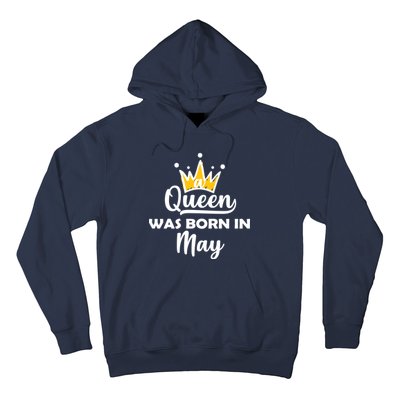 A Queen Was Born In May Birthday Hoodie