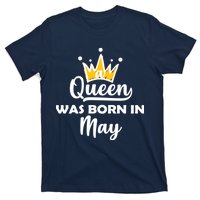 A Queen Was Born In May Birthday T-Shirt