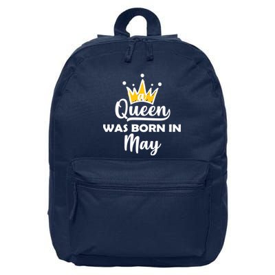 A Queen Was Born In May Birthday 16 in Basic Backpack