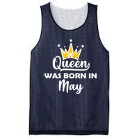 A Queen Was Born In May Birthday Mesh Reversible Basketball Jersey Tank