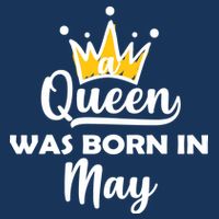 A Queen Was Born In May Birthday Golf Towel