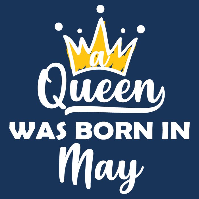 A Queen Was Born In May Birthday Golf Towel