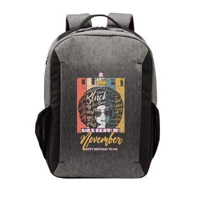 A Queen Was Born In November Happy Vector Backpack