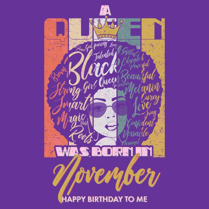 A Queen Was Born In November Happy Cooling Performance Crew T-Shirt