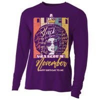 A Queen Was Born In November Happy Cooling Performance Long Sleeve Crew