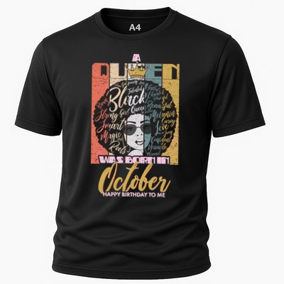 A Queen Was Born In October Performance Shirt