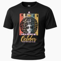 A Queen Was Born In October Cooling Performance Crew T-Shirt
