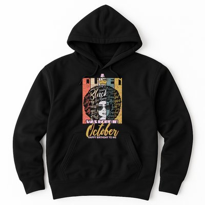 A Queen Was Born In October Hoodie