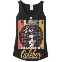 A Queen Was Born In October Ladies Essential Tank