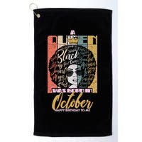 A Queen Was Born In October Golf Towel